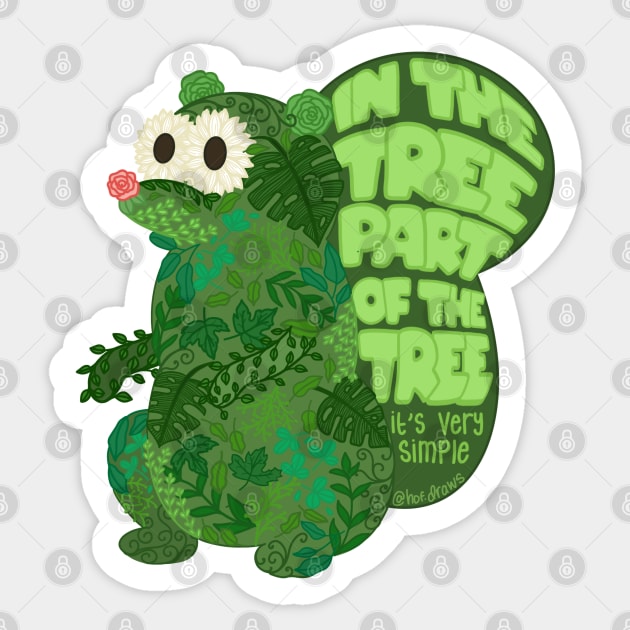 In the Tree Part of the Tree Sticker by HofDraws